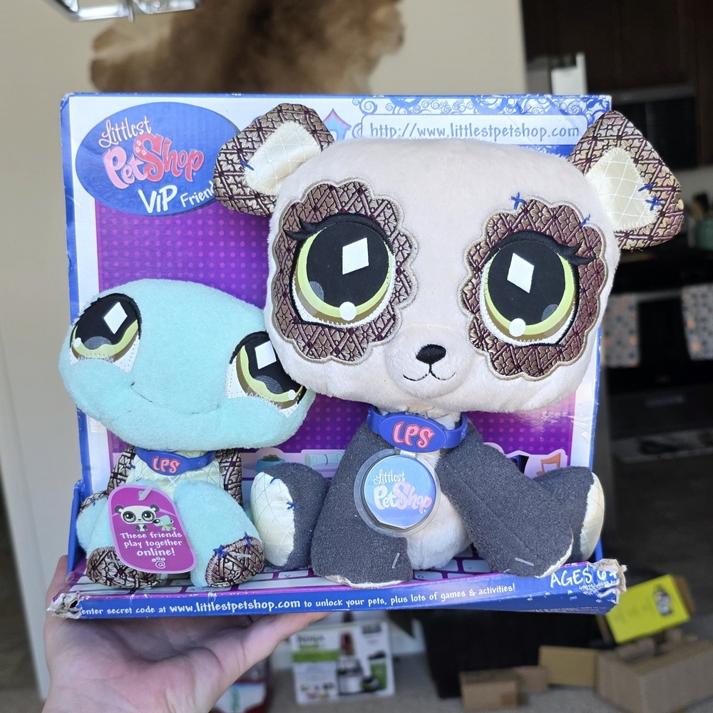 Littlest Pet Shop Plush Panda and Turtle Set